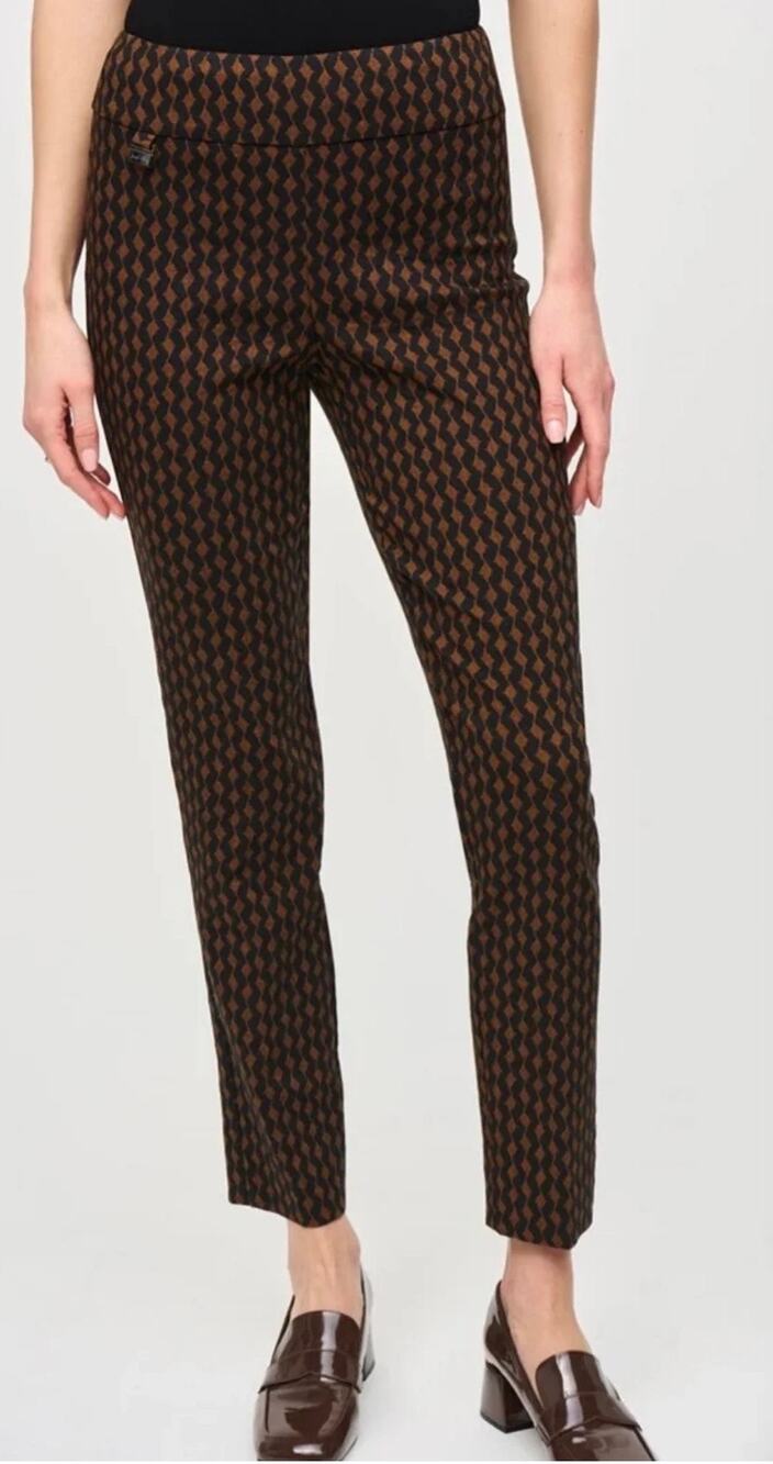 Joseph Ribkoff Jacquard Woven Slim Fit Pant | Size 4 NWOT